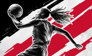 an atlanta dream wnba basketball player dribling